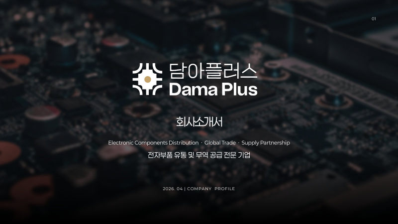 담아플러스 (Dama Plus) 회사소개서 표지